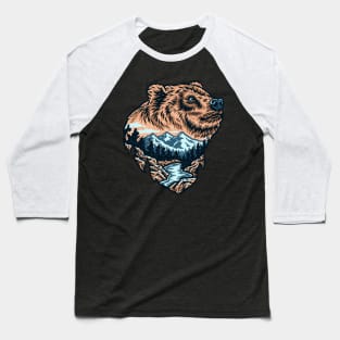 drawing bear forest Baseball T-Shirt